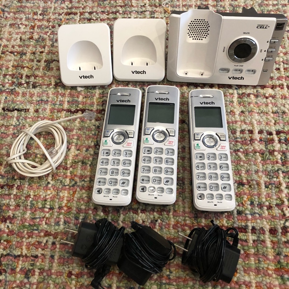 Vtech 3 cordless phone system